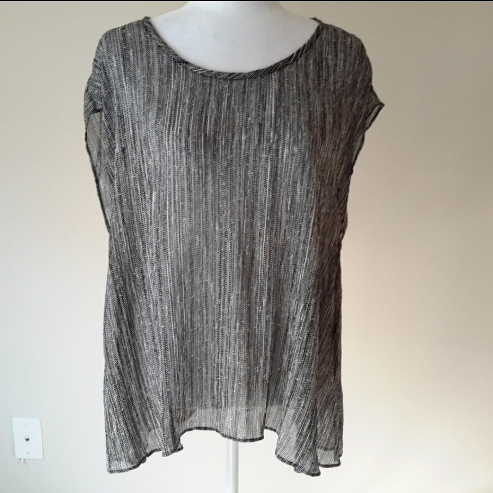 Eileen Fisher silk sheer top
